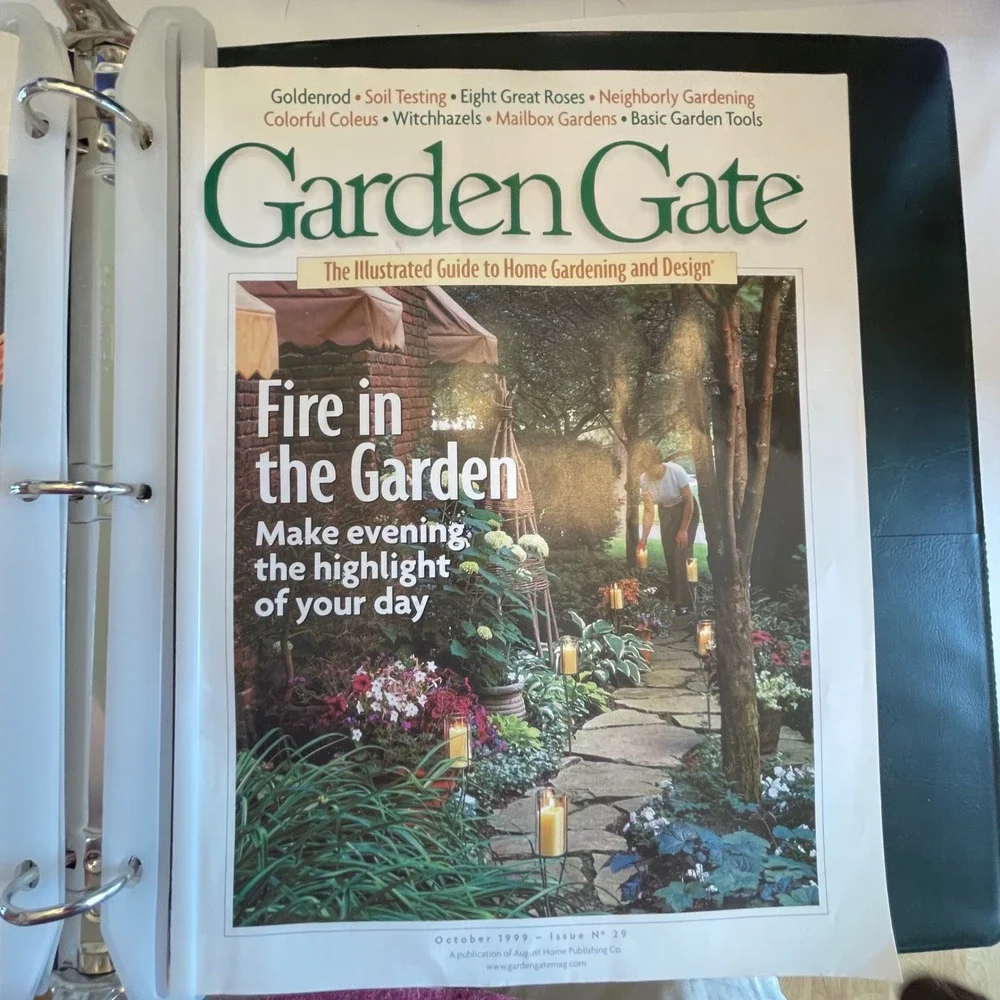 Garden Gate Magazine 1999 Issues 25-30 Collection with Official Green Binder